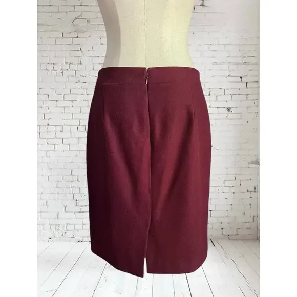 J. Crew Factory Womens Preppy Career Wool Blend The Pencil Skirt Size 4 - Picture 6 of 9